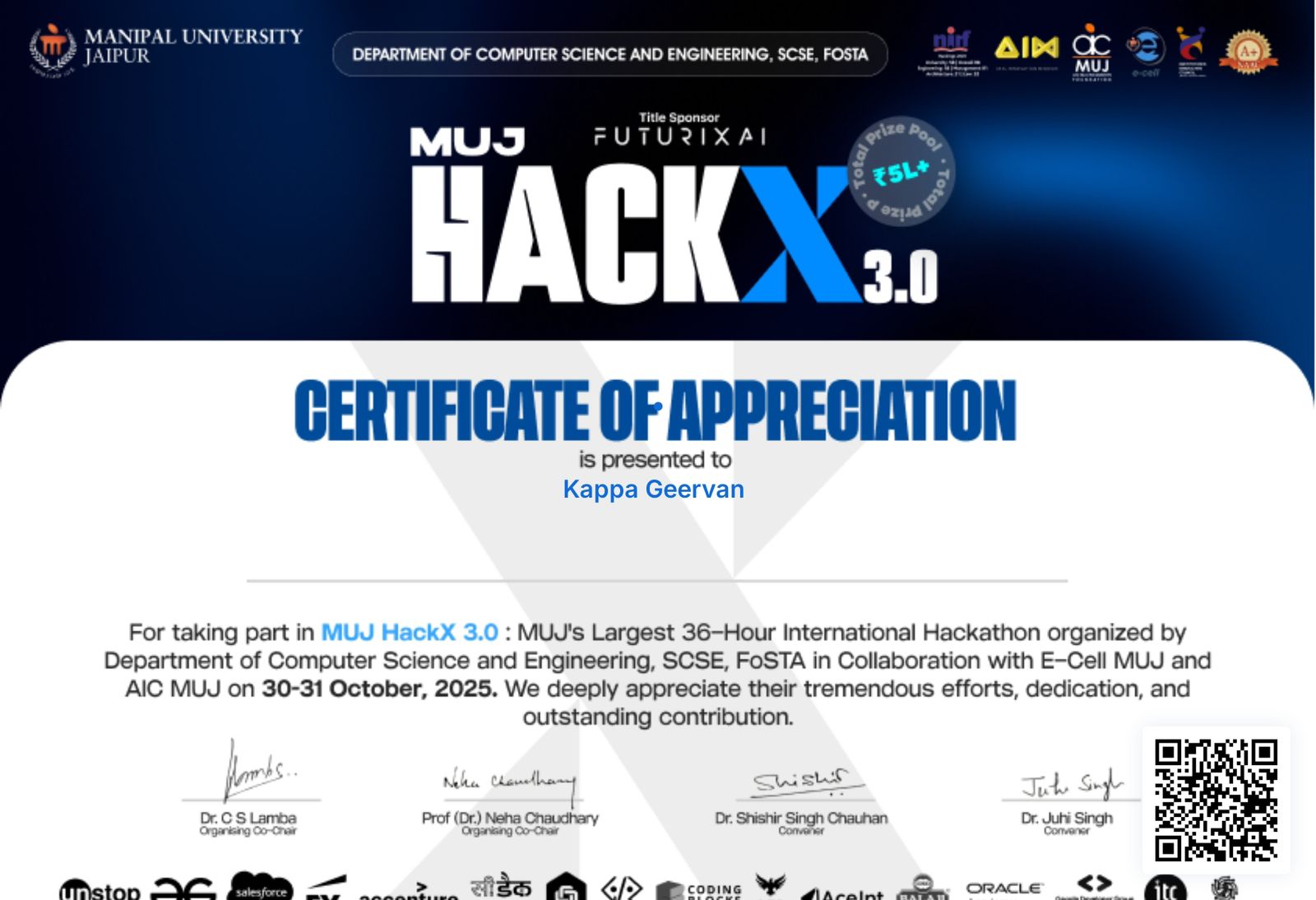 MUJ hackx